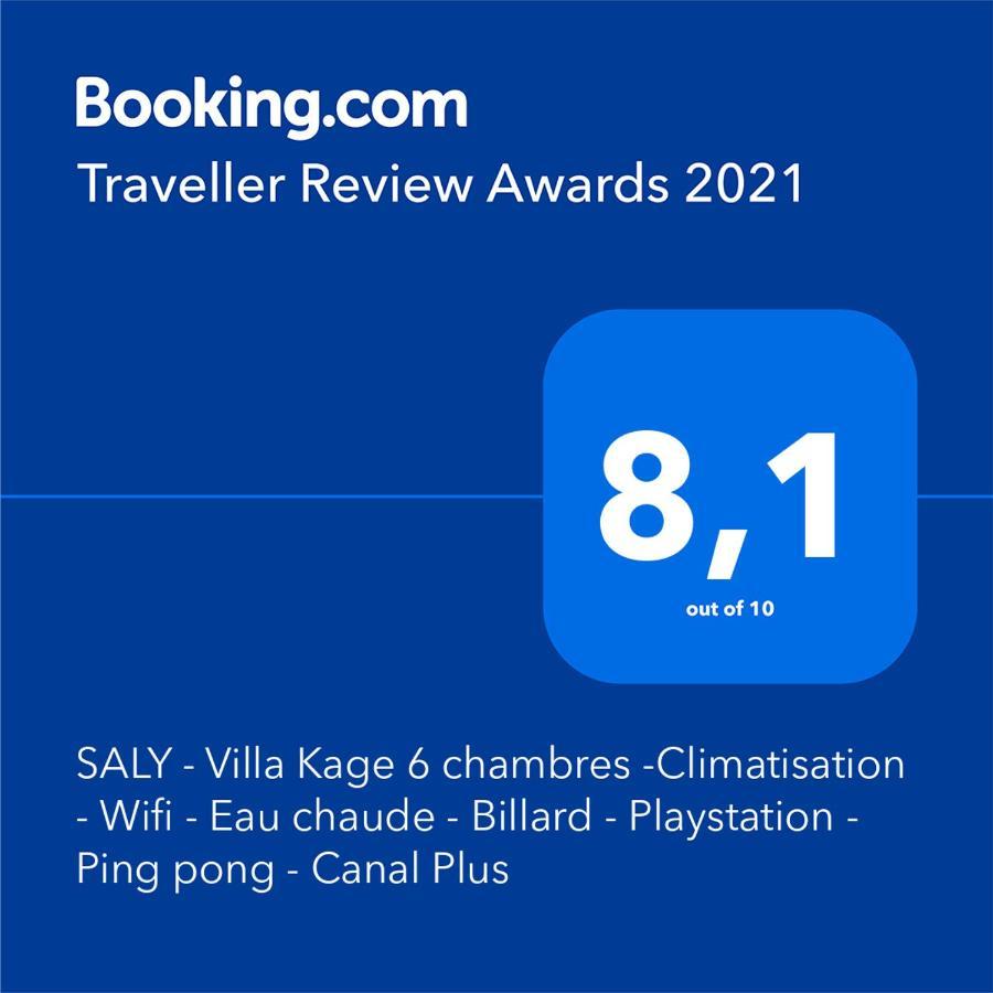 Saly - Villa Kage 6 Chambres -Clim-Wifi-Eau Chaude-Billard-Babyfoot-Ping Pong-Canal - Electricite Non Comprise Экстерьер фото